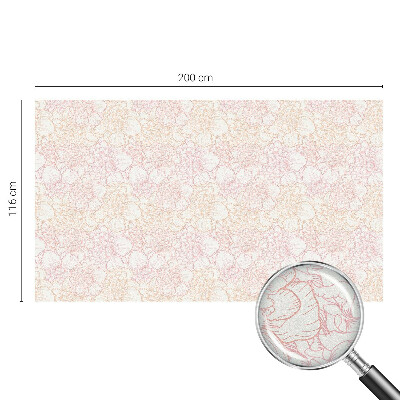 Folie decorativă vitraliu pentru uși și ferestre Eleganță florală