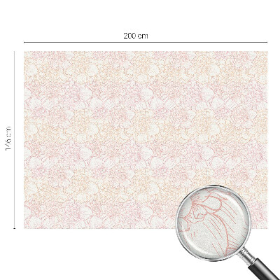 Folie decorativă vitraliu pentru uși și ferestre Eleganță florală