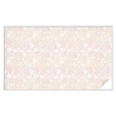 Folie decorativă vitraliu pentru uși și ferestre Eleganță florală