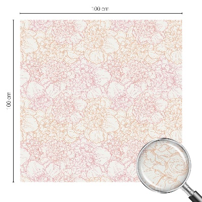 Folie decorativă vitraliu pentru uși și ferestre Eleganță florală