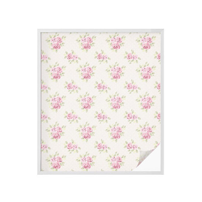 Autocolant vitraliu pentru geam Model floral