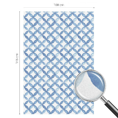 Autocolant vitraliu pentru geam Flori geometrice