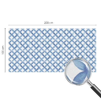 Autocolant vitraliu pentru geam Flori geometrice