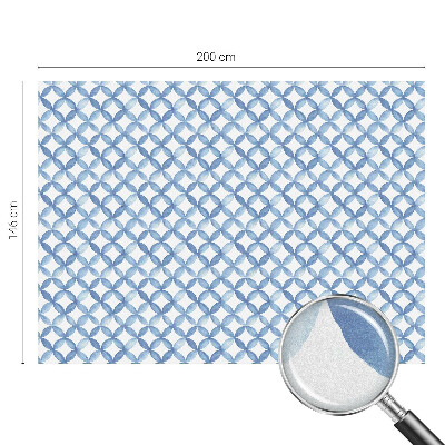 Autocolant vitraliu pentru geam Flori geometrice