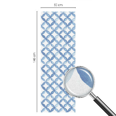 Autocolant vitraliu pentru geam Flori geometrice