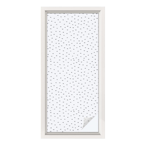 Folie decorativă vitraliu pentru uși și ferestre Triunghiuri geometrice