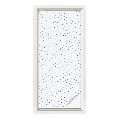 Folie decorativă vitraliu pentru uși și ferestre Triunghiuri geometrice