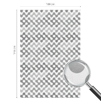 Folie decorativă vitraliu pentru uși și ferestre Geometria undelor