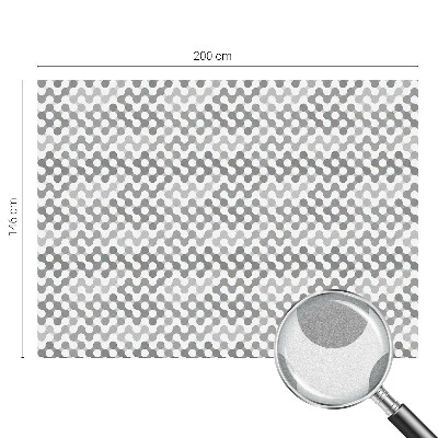 Folie decorativă vitraliu pentru uși și ferestre Geometria undelor