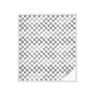 Folie decorativă vitraliu pentru uși și ferestre Geometria undelor