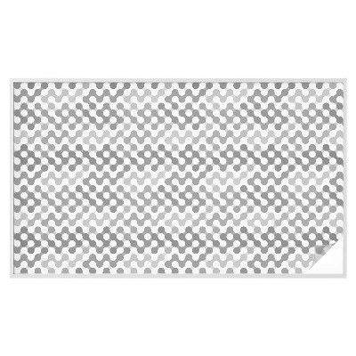 Folie decorativă vitraliu pentru uși și ferestre Geometria undelor