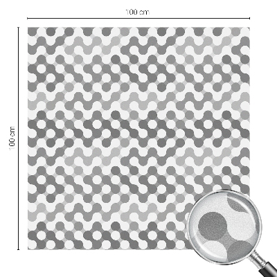 Folie decorativă vitraliu pentru uși și ferestre Geometria undelor