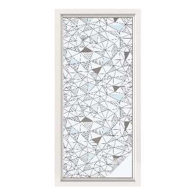 Folie geam intimitate model vitraliu Forme abstracte