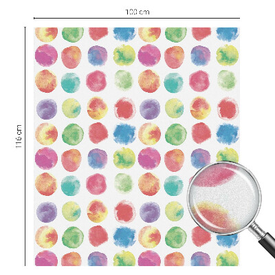 Autocolant vitraliu pentru geam Cercuri colorate