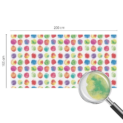 Autocolant vitraliu pentru geam Cercuri colorate