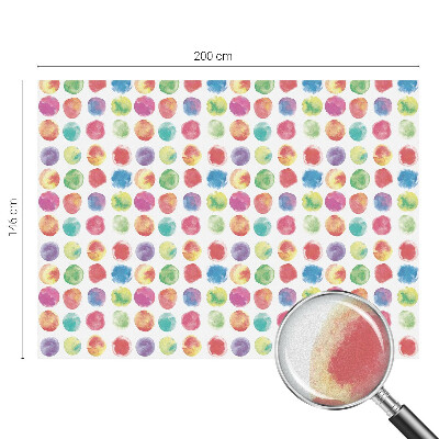 Autocolant vitraliu pentru geam Cercuri colorate