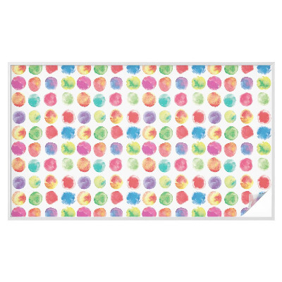 Autocolant vitraliu pentru geam Cercuri colorate