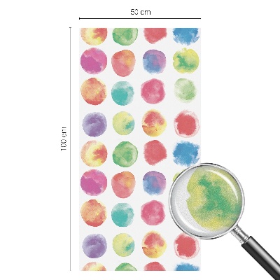 Autocolant vitraliu pentru geam Cercuri colorate