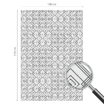 Folie geam intimitate model vitraliu Armonie rombică