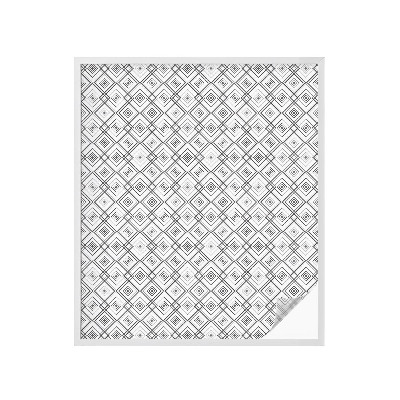 Folie geam intimitate model vitraliu Armonie rombică