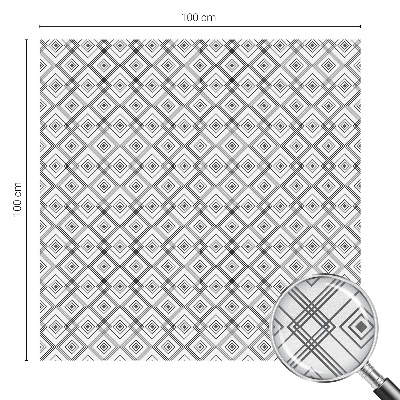 Folie geam intimitate model vitraliu Armonie rombică