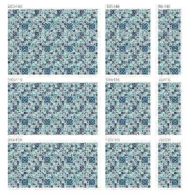 Folie decorativă vitraliu pentru uși și ferestre Plăci florale