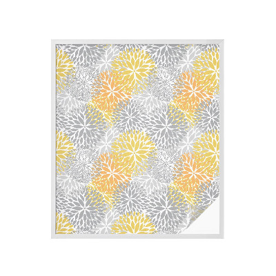 Autocolant vitraliu pentru geam Flori colorate