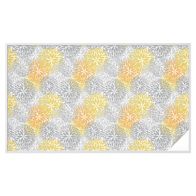 Autocolant vitraliu pentru geam Flori colorate