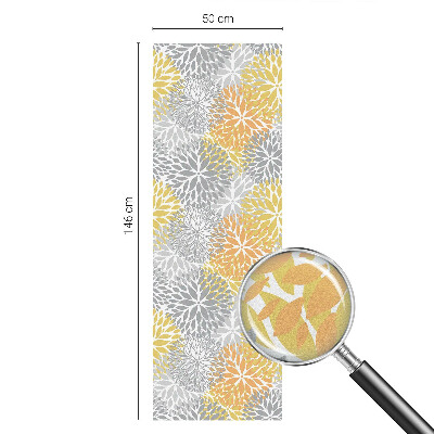 Autocolant vitraliu pentru geam Flori colorate