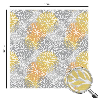 Autocolant vitraliu pentru geam Flori colorate