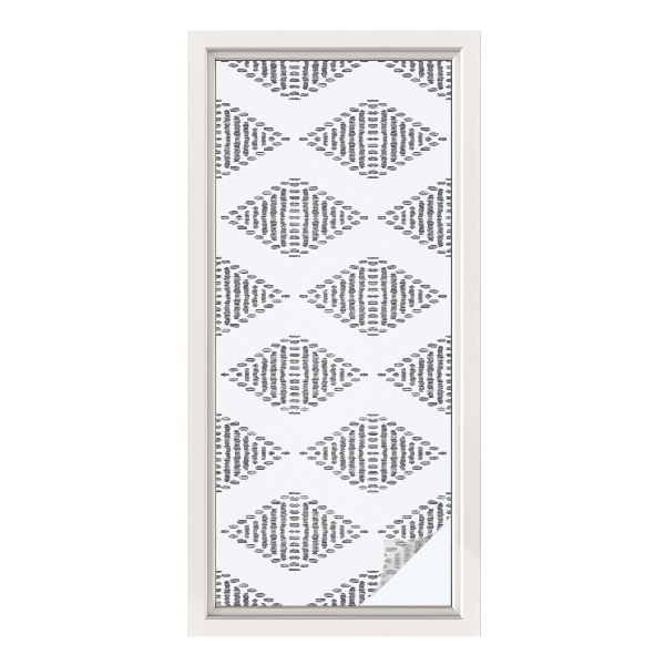 Folie geam intimitate model vitraliu Diamante geometrice