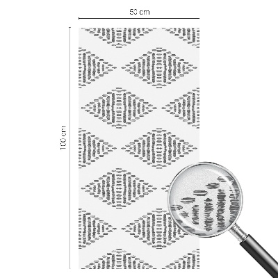 Folie geam intimitate model vitraliu Diamante geometrice