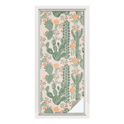 Folie geam intimitate model vitraliu Suculente verzi