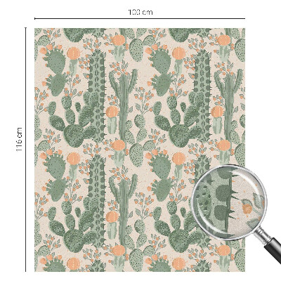 Folie geam intimitate model vitraliu Suculente verzi