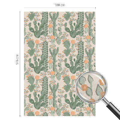 Folie geam intimitate model vitraliu Suculente verzi