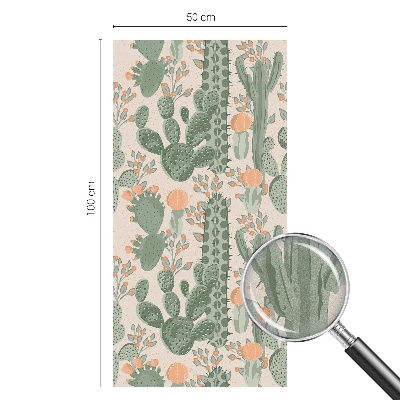 Folie geam intimitate model vitraliu Suculente verzi