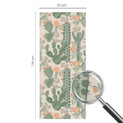 Folie geam intimitate model vitraliu Suculente verzi