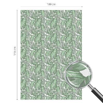 Folie decorativă vitraliu pentru uși și ferestre Armonie verde