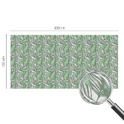 Folie decorativă vitraliu pentru uși și ferestre Armonie verde