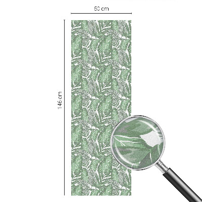 Folie decorativă vitraliu pentru uși și ferestre Armonie verde