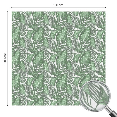 Folie decorativă vitraliu pentru uși și ferestre Armonie verde