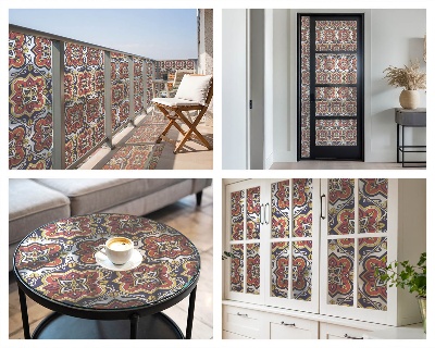 Folie decorativă geam Ornament floral