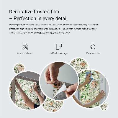 Folie decorativă geam Ornament floral