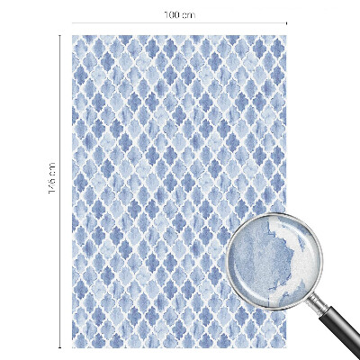 Folie decorativă vitraliu pentru uși și ferestre Eleganța acuarelei