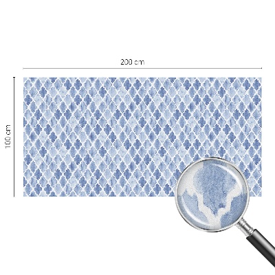 Folie decorativă vitraliu pentru uși și ferestre Eleganța acuarelei