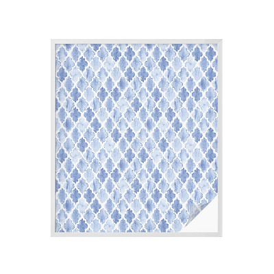 Folie decorativă vitraliu pentru uși și ferestre Eleganța acuarelei