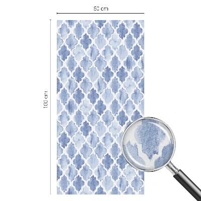 Folie decorativă vitraliu pentru uși și ferestre Eleganța acuarelei