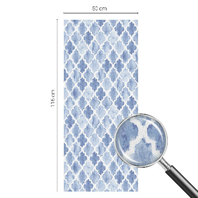 Folie decorativă vitraliu pentru uși și ferestre Eleganța acuarelei