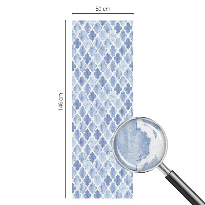 Folie decorativă vitraliu pentru uși și ferestre Eleganța acuarelei