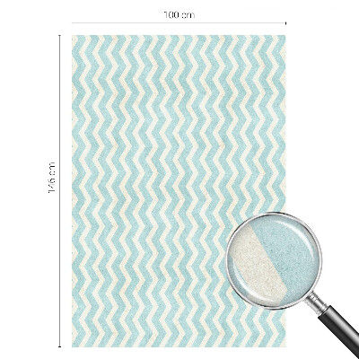 Folie geam să nu se vadă din exterior Zigzag albastru